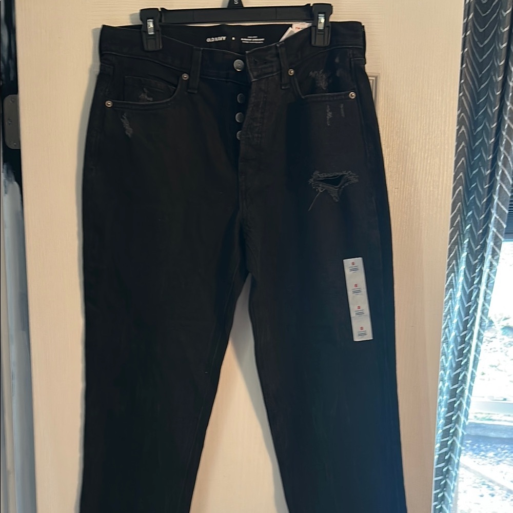Old Navy Women’s high rise slouchy straight crop size 8 NWT